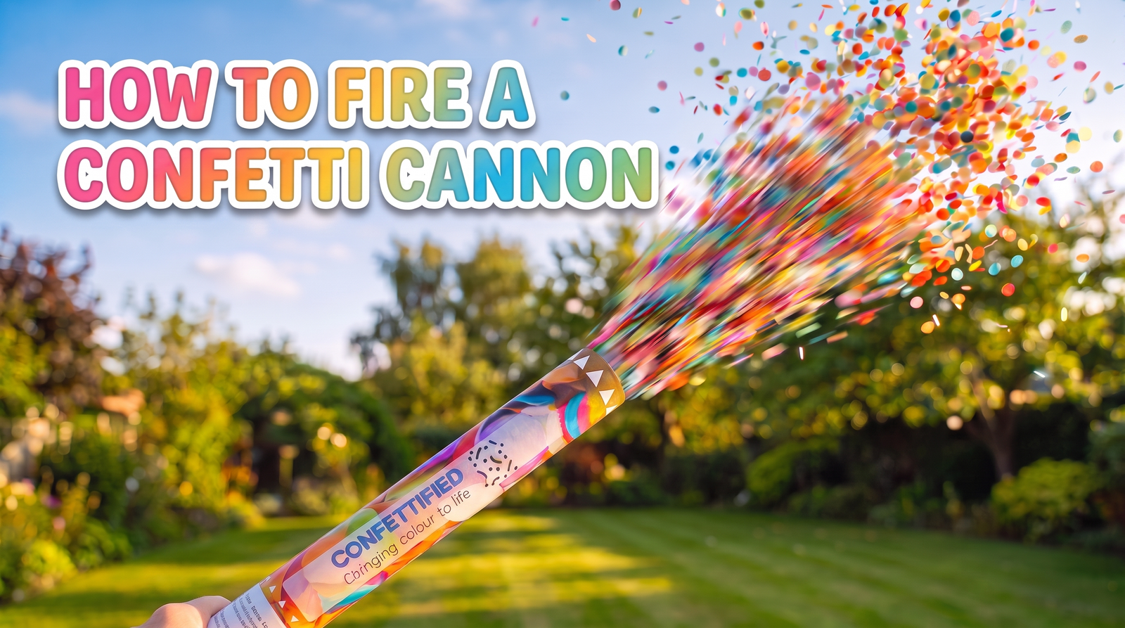 How to use a confetti cannon — step by step guide