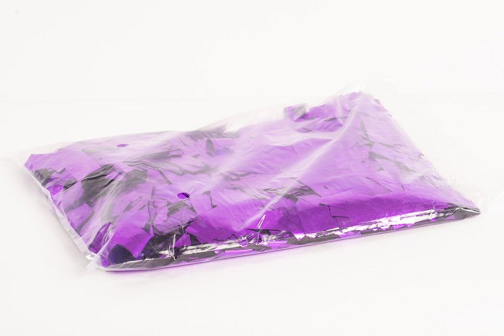 1kg bag of metallic Purple confetti slips - Confettified - Confetti