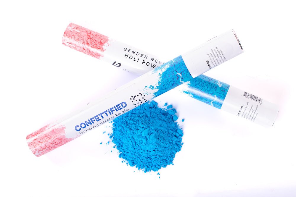 Powder Popper Blue Smoke Gender Reveal Cannon Holi Powder popper – Confettified