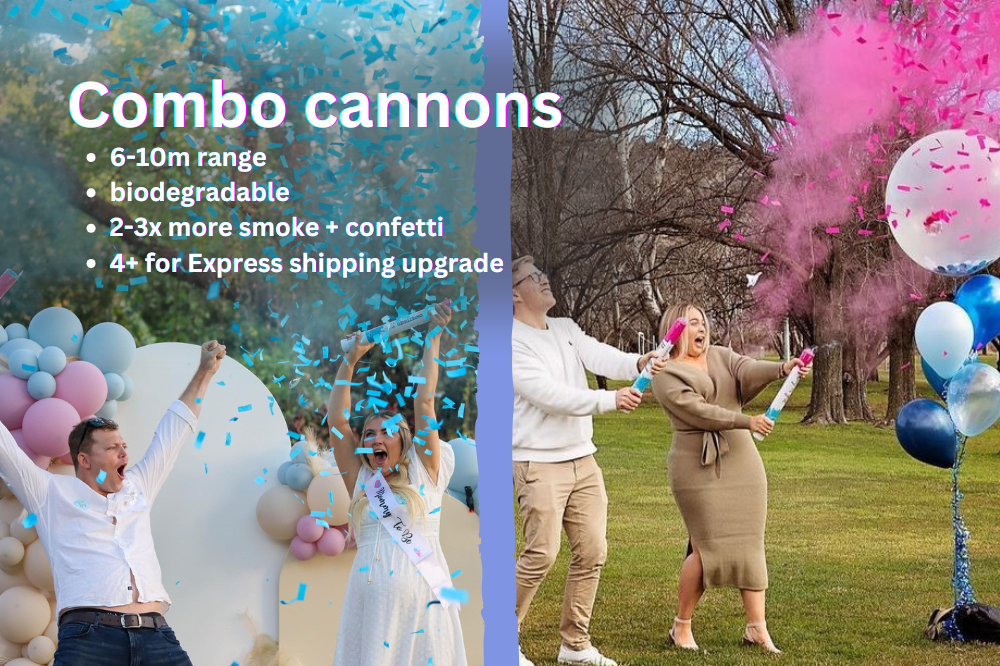 Confetti & Smoke Gender Reveal Cannon launcher/popper