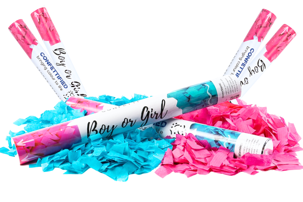 Gender Reveal Confetti Cannon Bundle