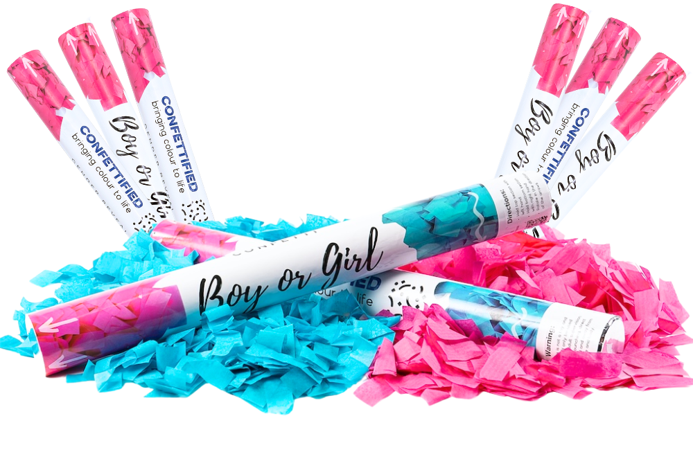 Gender Reveal Confetti Cannon Bundle