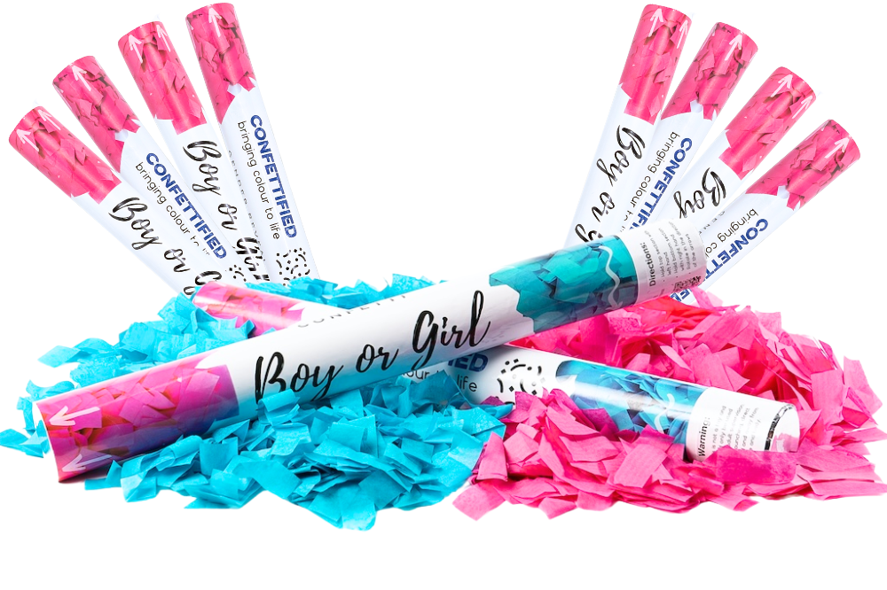 Gender Reveal Confetti Cannon Bundle