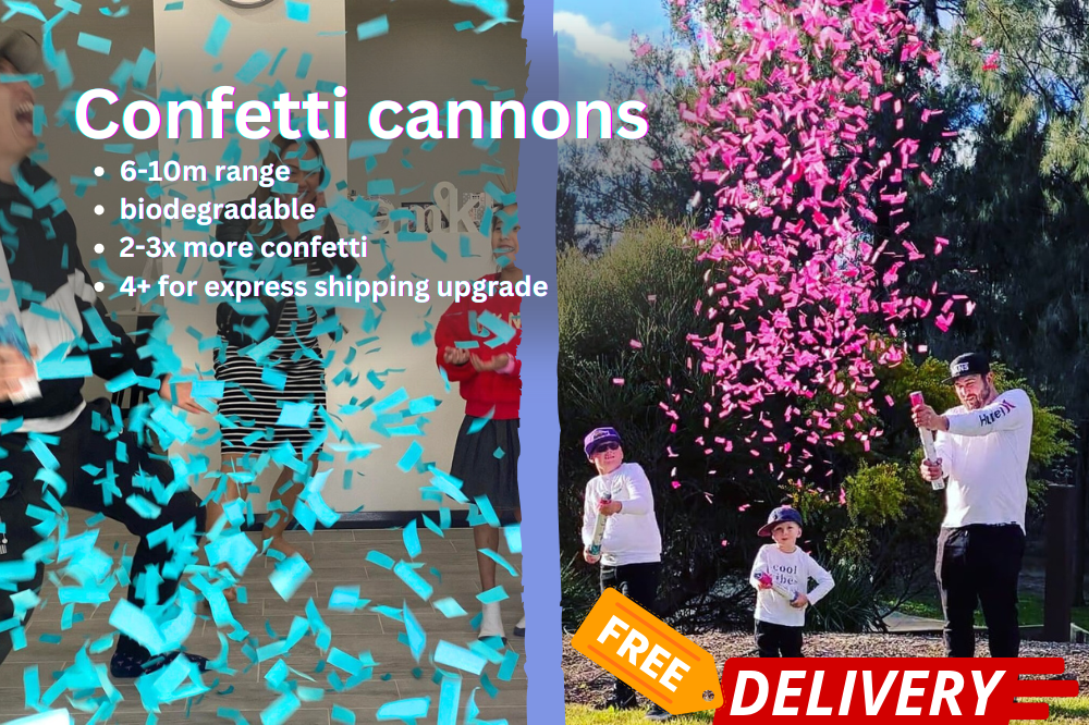 Gender Reveal Confetti Cannon launcher/popper