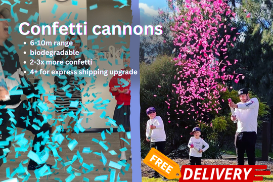 Gender Reveal Confetti Cannon launcher/popper