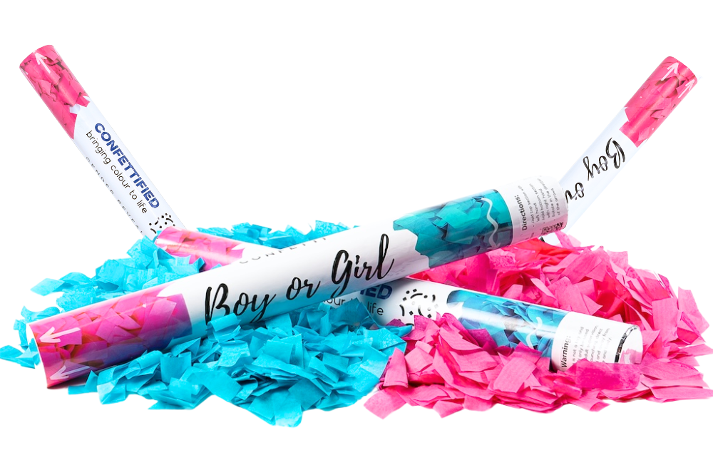 Gender Reveal Confetti Cannon Bundle