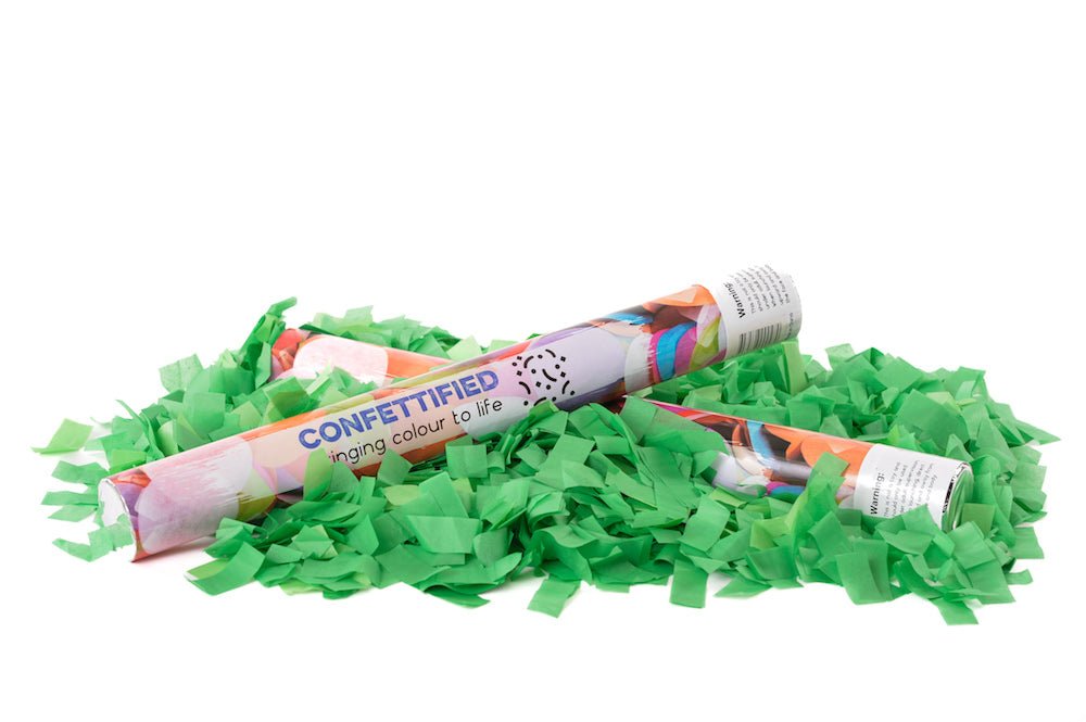 Deep Green Slip Confetti cannon launcher/popper St Pat's Day - Confettified - Party Popper