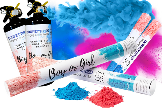 Double Gender Reveal Mega Blaster Twin Cannon Bundle