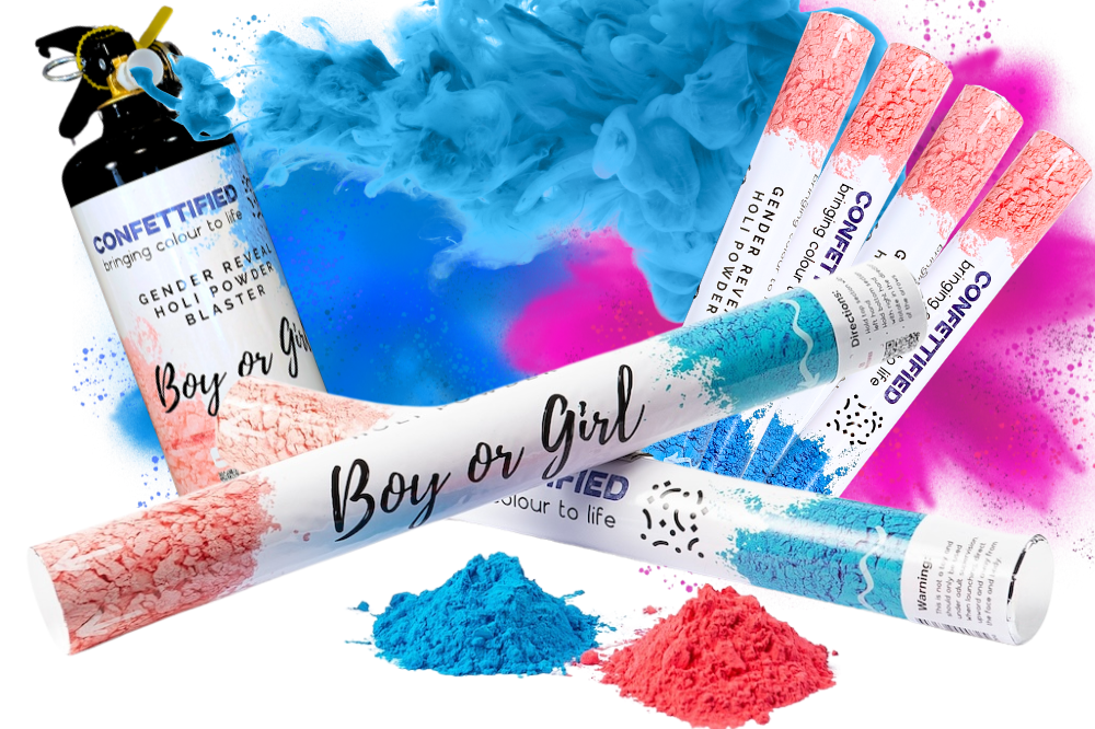 Gender Reveal Mega Blaster Quad Cannon Bundle