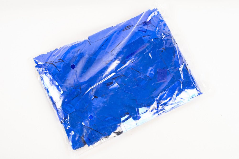 1kg bag of metallic Blue confetti slips - Confettified - Confetti