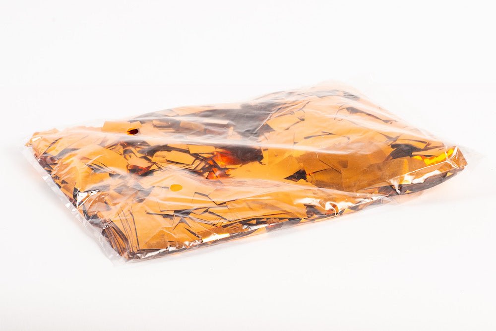 1kg bag of metallic Bronze Orange confetti slips - Confettified - Confetti