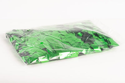 1kg bag of metallic Green confetti slips - Confettified - Confetti