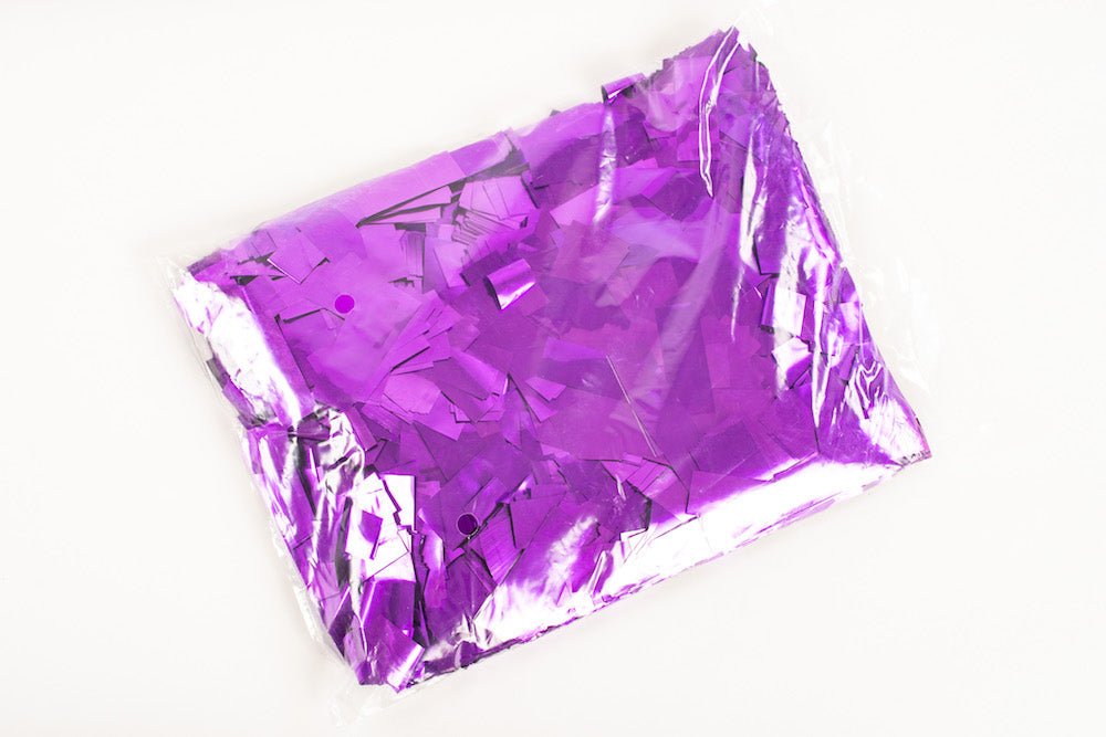 1kg bag of metallic Purple confetti slips - Confettified - Confetti