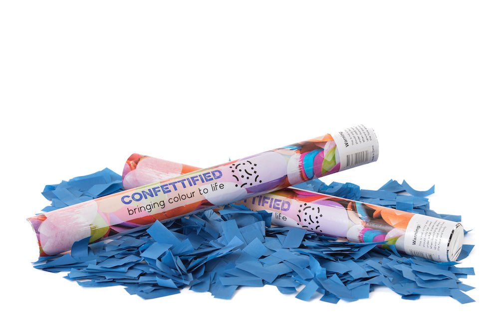 Dark Blue Slip Confetti cannon launcher/popper - Confettified - Party Popper
