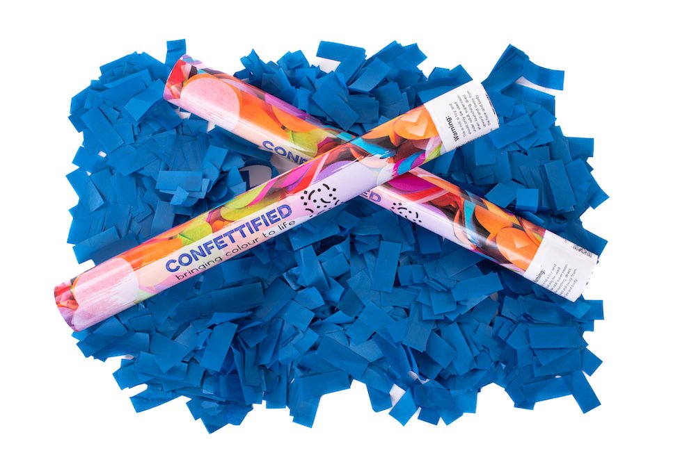 Dark Blue Slip Confetti cannon launcher/popper - Confettified - Party Popper