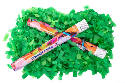 Deep Green Slip Confetti cannon launcher/popper St Pat's Day - Confettified - Party Popper