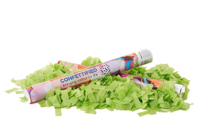 Lime Green Slip Confetti cannon launcher/popper - Confettified - Party Popper