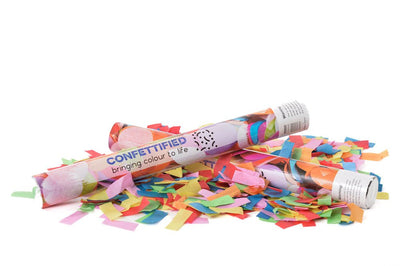 Multicolour Slip Confetti cannon launcher/popper - Confettified - Party Popper