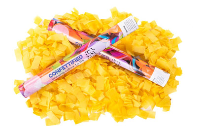 Yellow Slip Confetti cannon launcher/popper - Confettified - Party Popper